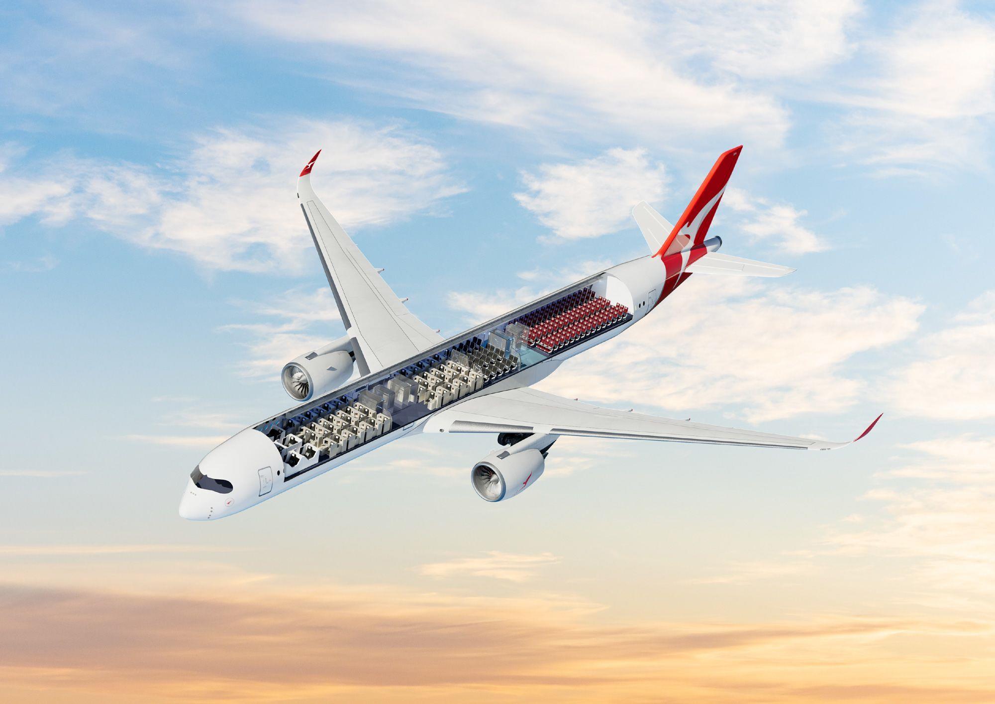 HERPA QANTAS A350-1000 1/500 PROJECT SUNRISE (**)