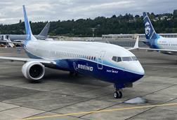 Boeing 737 Max 10 at Boeing Field in Seattle on 14 June 2022