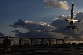 VBAT UAV on USS Cooperstown c US Navy