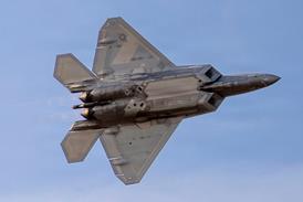 F-22 in flight US Air Force
