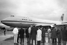 Boeing 747 Pan am first delivery 1969
