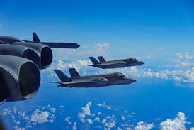 F-35Bs with USAF B-52H