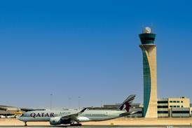Qatar Airways at Doha airport