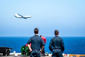 P-8A Nimitz flyby c US Navy