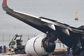 JAL A350 wreckage