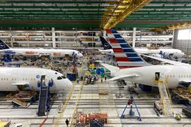 Boeing 787 assembly site in North Charleston, South Carolina on 15 April 2024