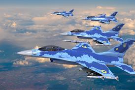 Ukraine livery F-16s