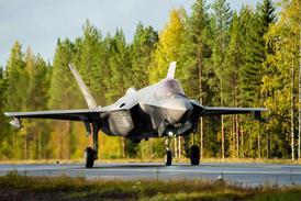 Norwegian F-35A on road strip