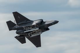 F-35 with internal bay doors open