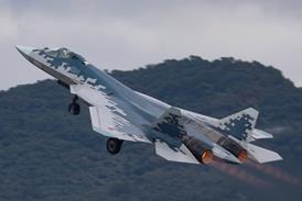 Su-57 take-off