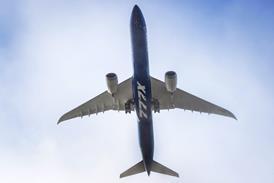 Boeing 777X 777-9 first flight Belly