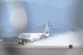 Frontier A321 brake fire