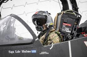 Red 6 RAF Hawk T2 cockpit hi res c UK MOD