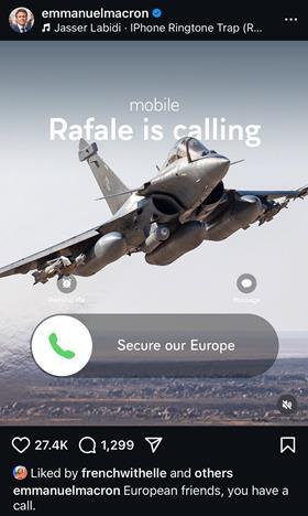 Macron Rafale is calling