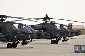 US Army AH-64D flight line in Germany c US Army