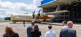 First E-130J airframe