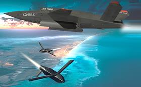 XQ-58 with Lumberjack OWUAS c Northrop Grumman