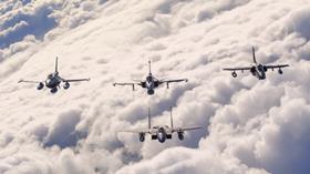 FAB F-39 Gripen E with US F-15E and Chilean F-16