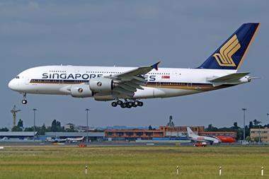 Airbus A380 SIA Singapore Airlines