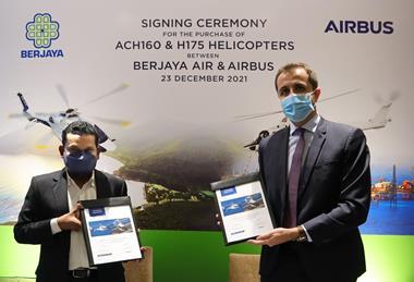 Signing Ceremony between Berjaya Air and Airbus Helicopters Malaysia_23 Dec 2021