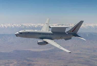 E-7 in flight