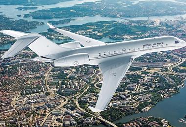 Swedish air force Global 6500 rendering