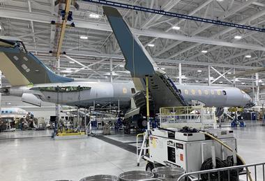 Bombardier's Toronto Pearson Global production site