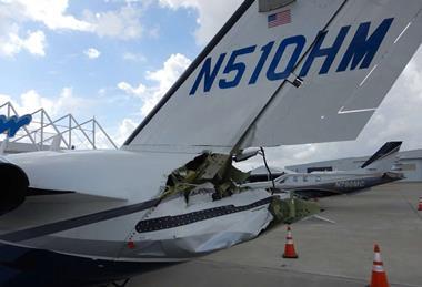 N510HM collision damage-c-NTSB