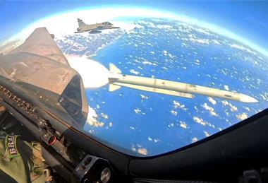 Brazilian Gripen Meteor shot