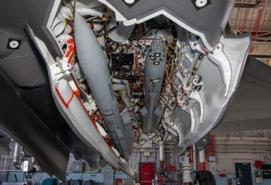 Meteor missiles in F-35A weapons bay