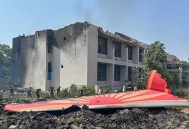 Air India 787 crash site-c-Indian AAIB