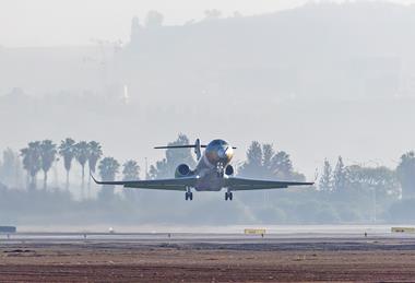 First flight Gulfstream G300, from Tel Aviv, 5 December 2025