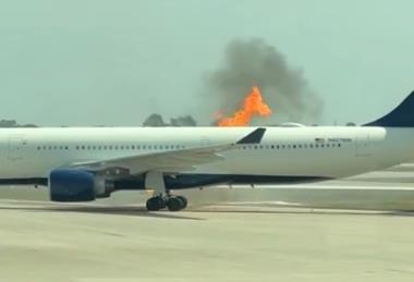 Delta A330 fire