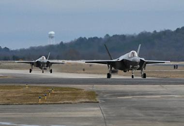 Polish F-35s arrive at Ebbing Air National Guard Base c USAF a