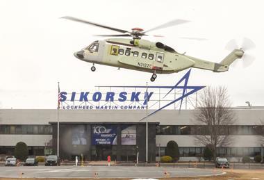 A Sikorsky S92A+ lands