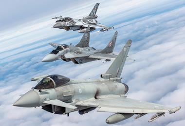RAF Typhoon in Poland