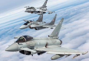 RAF Typhoon in Poland