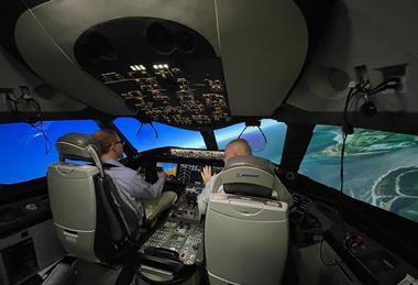 Boeing 787 simulator