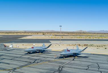 YFQ-42A one and two on flight line