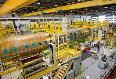 Embraer's E-Jet production facility in Sao Jose dos Campos, Brazil