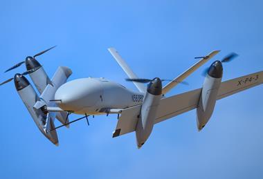 PteroDynamics is participating in the US Navy's Blue Water Maritime Logistics UAS effort with its Transwing X-P4 UAS