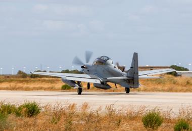 A-29N lands in Portugal