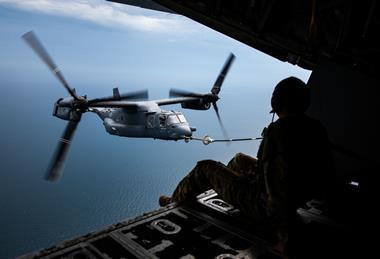 CV-22 adn MC-130J air-to-air refuelling