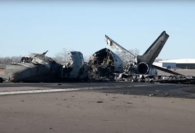 Citation II wreckage Statesville-c-NTSB