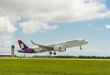 First Mobile A320-neo, A321neo for Hawaiian. Airbus