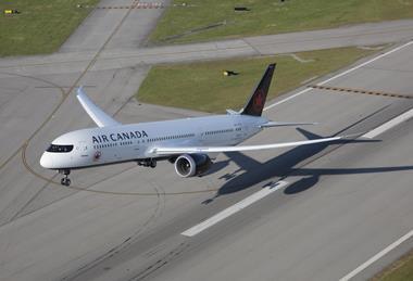 An Air Canada Boeing 787-9