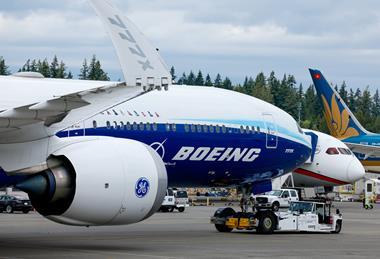 Boeing flight-test 777-9 (N779XW) at Everett on 26 June 2024