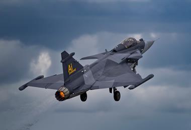 Gripen E take-off