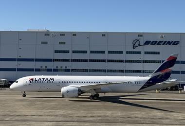 LATAM first 787 with GEnx turbofans