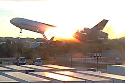 UPS MD-11F accident still-c-NTSB